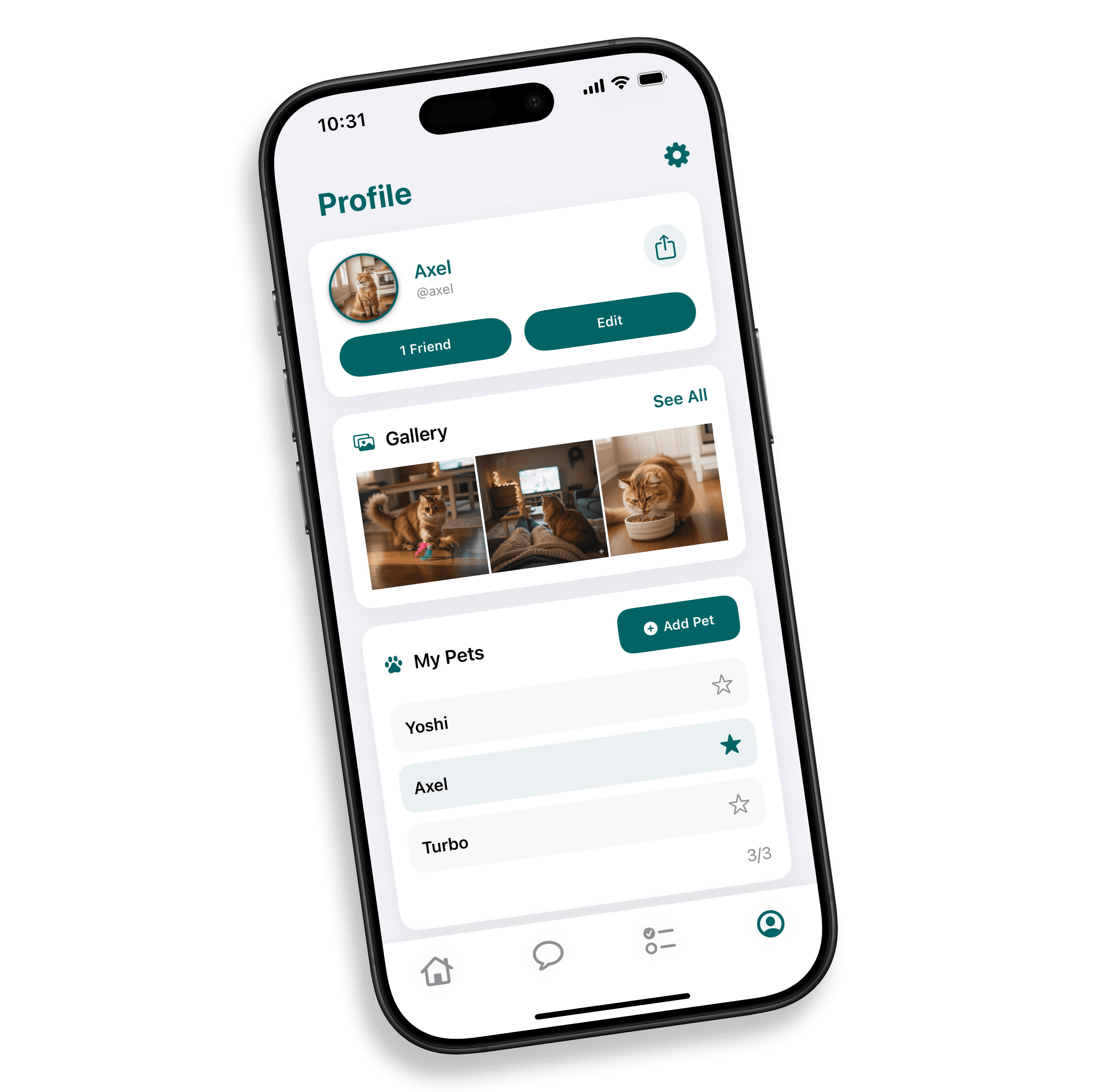 Multi-pet profiles and onboarding setup - Animo